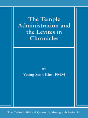cover image of The Temple Administration and the Levites in Chronicles